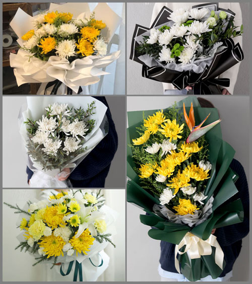 广西玉林陆川县马坡镇白事花束代送